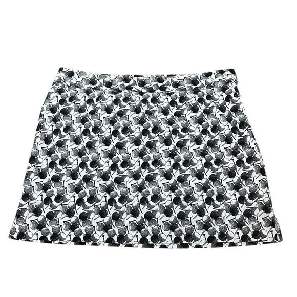 Izod Golf Ladies Black and White Golf Ball Print Skort, Size 14 - Picture 2 of 9